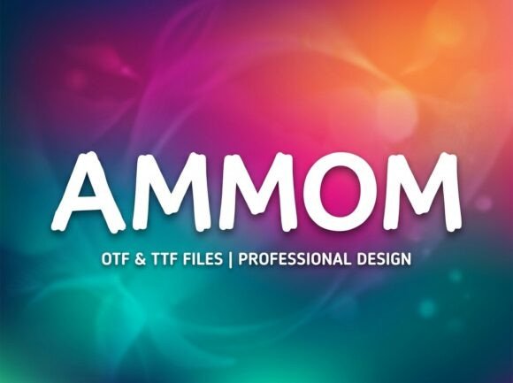Ammom: A Bold Display Font for Editorial Impact