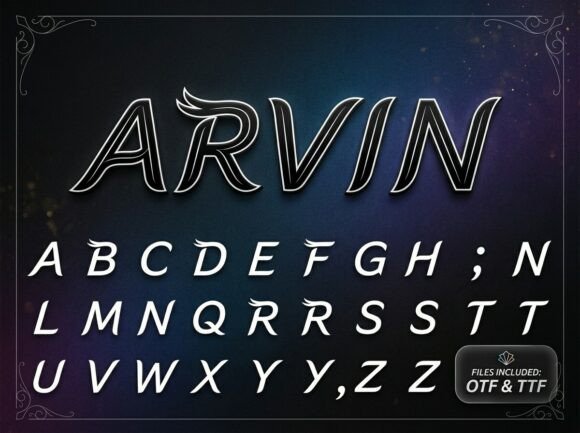 Arvin: A Display Font That Moves With Purpose