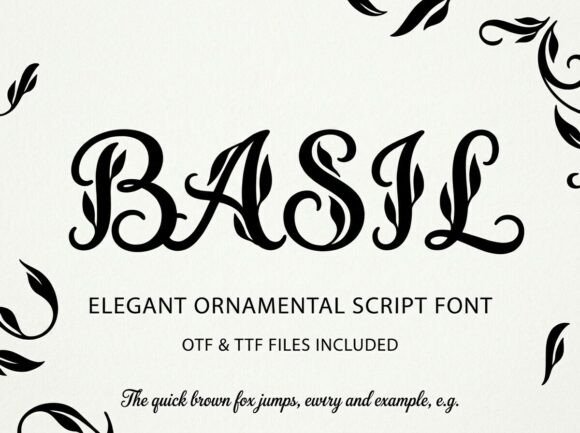 Basil: A Display Font That Commands Attention