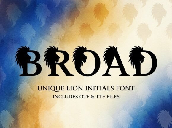 Broad: A Bold Display Font That Commands Attention