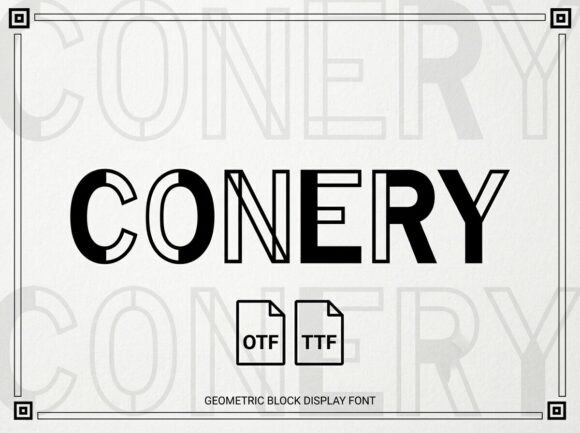 Conery: A Display Font That Makes Your Brand Instantly Memorable