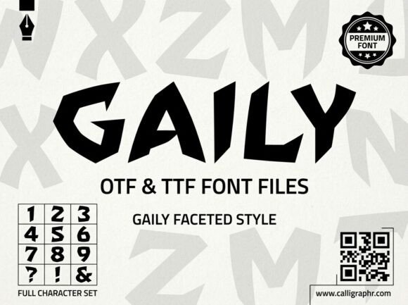 Gaily: A Standout Display Font for Handmade Creators