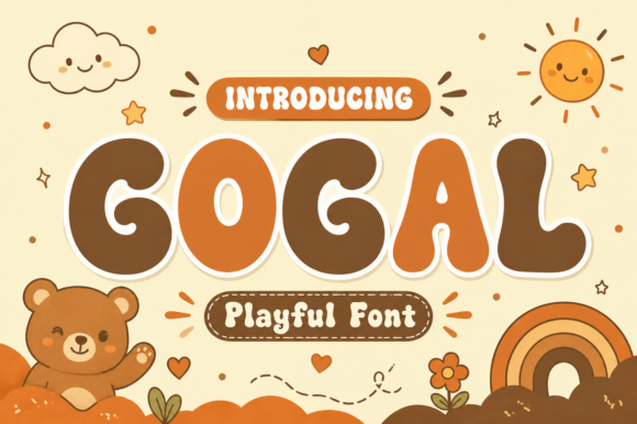 Gogal: A Bold Retro Bubble Typeface for Editorial Joy