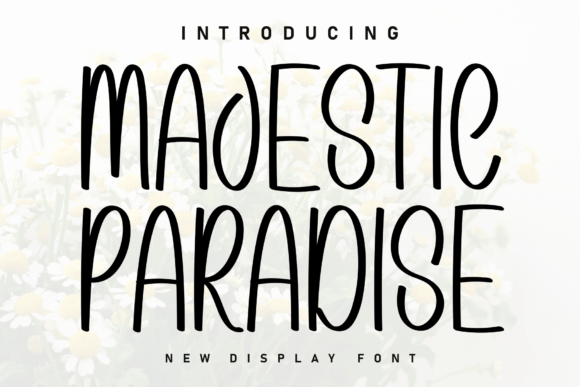 Majestic Paradise: A Handwritten Display Font for Authentic Digital Branding