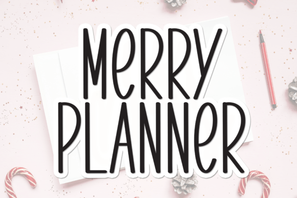 Merry Planner: A Handwritten Display Font for Scroll-Stopping Brand Moments