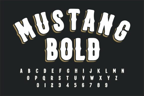 Mustang Bold: A Vintage Display Font That Makes Handmade Products Shine