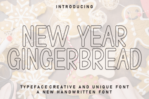 New Year Gingerbread: A Whimsical Display Font for Digital Branding