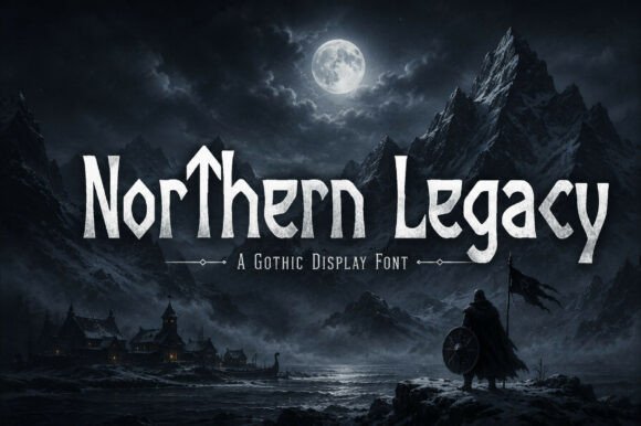 Northern Legacy: A Gothic Display Font for Bold Campaign Moments