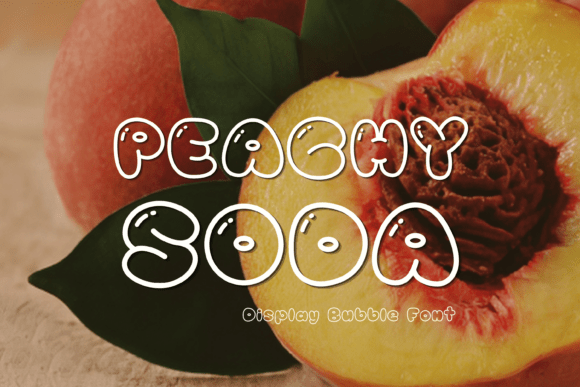 Peachy Soda: A Playful Display Font for Digital Brands