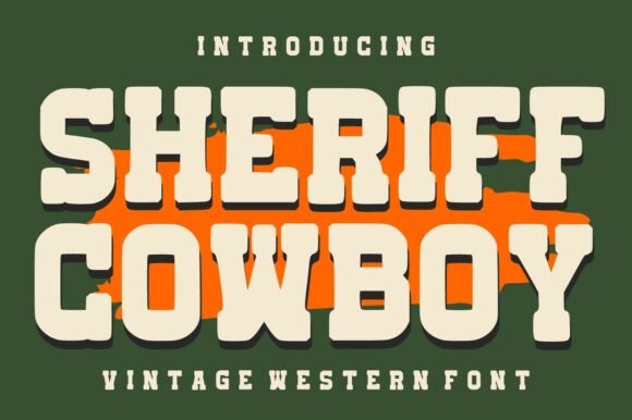 Sheriff Cowboy: A Display Typeface for Bold Editorial Identity