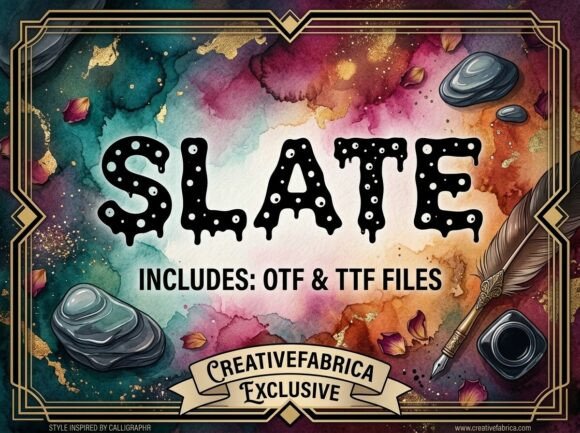 Slate: A Spooky Display Font That Makes Your Headlines Stick