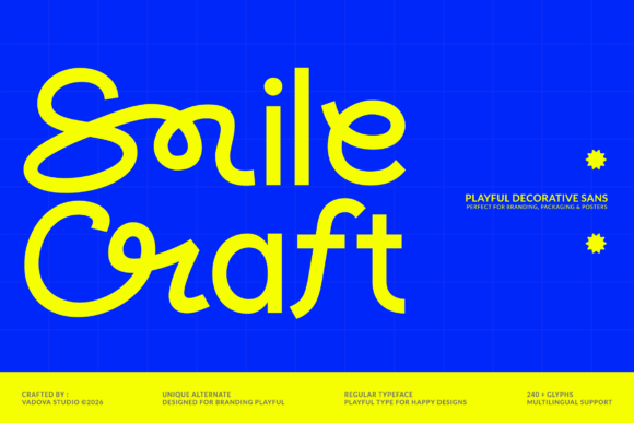 Smile Craft: A Display Font That Feels Like a Warm Hello