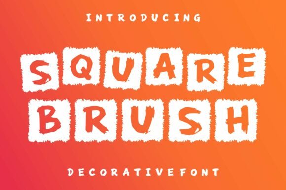 Square Brush: A Bold Display Font for Digital Branding