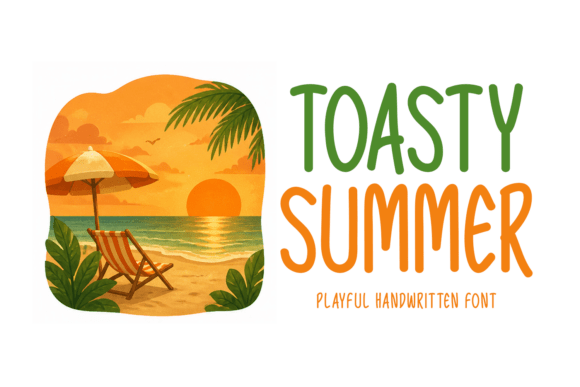 Toasty Summer: A Handwritten Display Font with Warmth and Personality